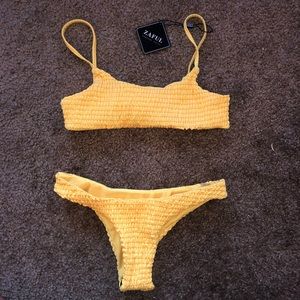ZAFUL smocked bikini, never worn tags still on